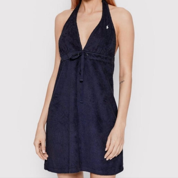 Polo Ralph Lauren Dresses & Skirts - NWT Polo Ralph Lauren Beach Dress Cover Up Dark Blue Regular Fit size S